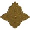 Ekena Millwork Melchor Diamond Ceiling Medallion (Fits Canopies up to 4"), 67 1/4"W x 43 3/8"H x 4"ID x 2"P, Gold CM70X43MLGLS - alternate 2